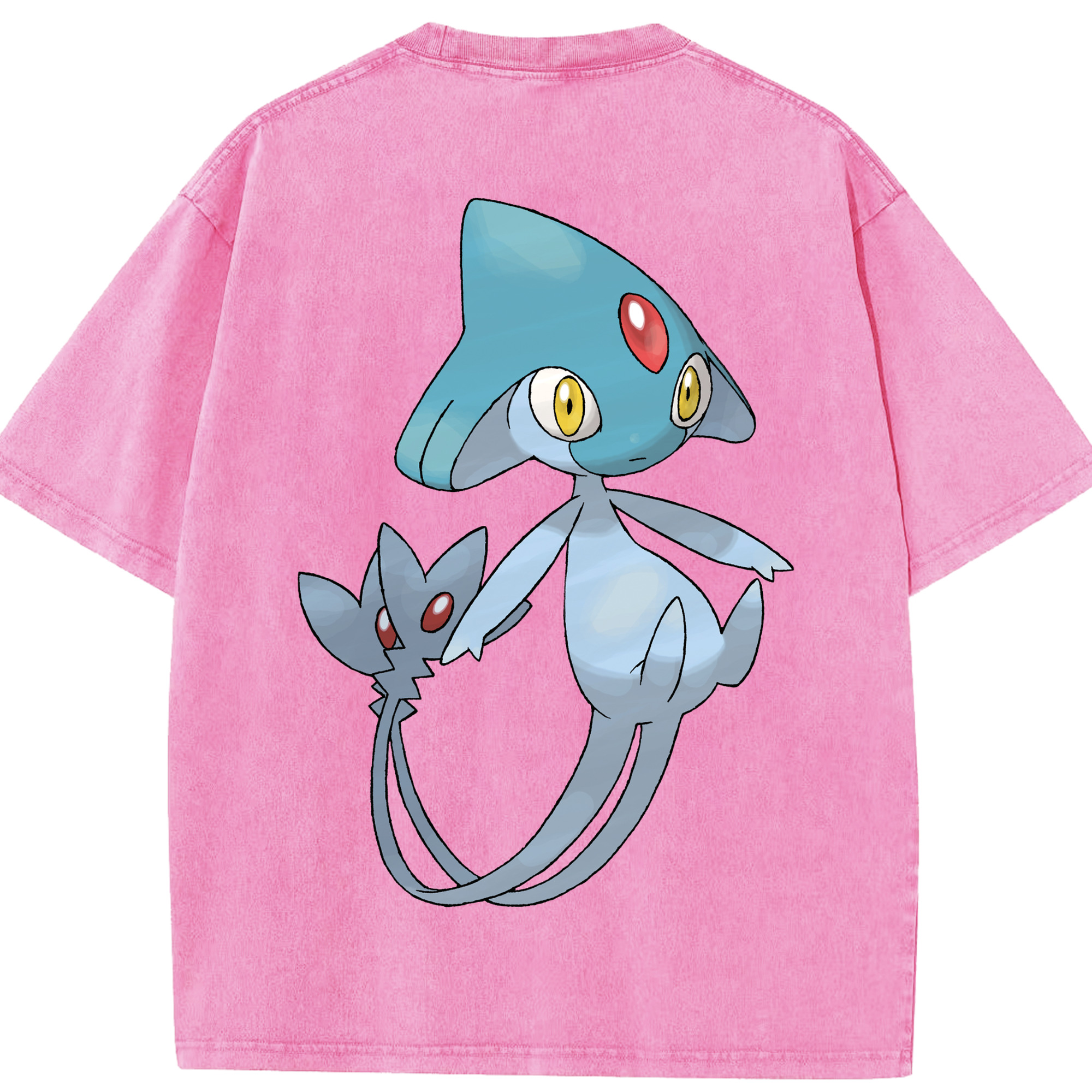 （画像用） ポケットモンスター Pokémon 綿100% ヴィンテージ風 半袖Tシャツ（背面プリント）